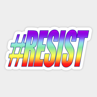 #RESIST Rainbow Sticker